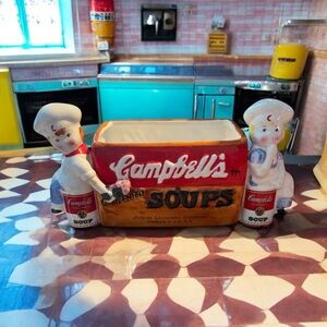 Campbell Soup Kids Napkin Holder Recipe Card Planter 1997 Westwood